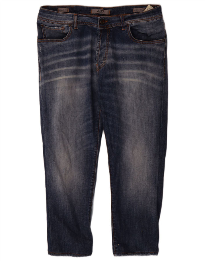 Liu Jo Męskie regularne jeansy slim IT 49 Medium W34 L25 Niebieska bawełna