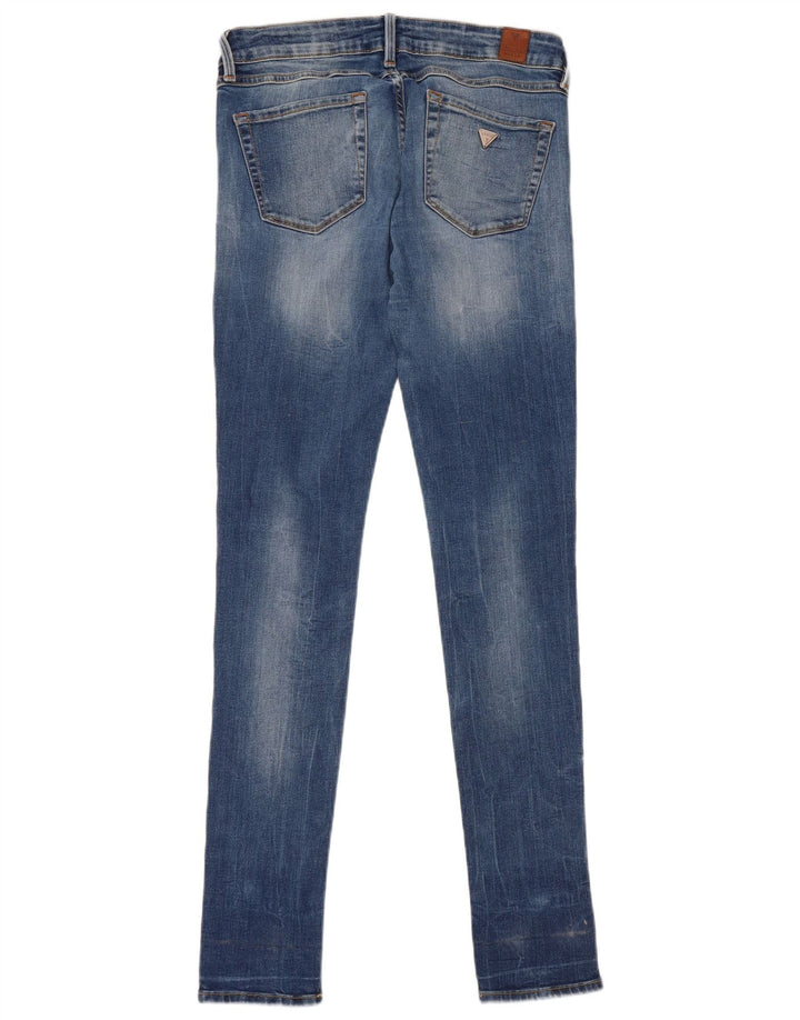 Guess Damskie Obcisłe Dżinsy W29 L32 Niebieskie
