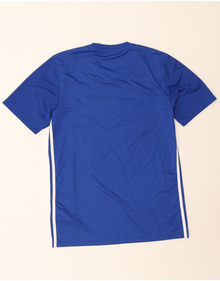 Adidas Męski Aeroready Slim Fit Graphic T-shirt Top Średni Niebieski Poliester