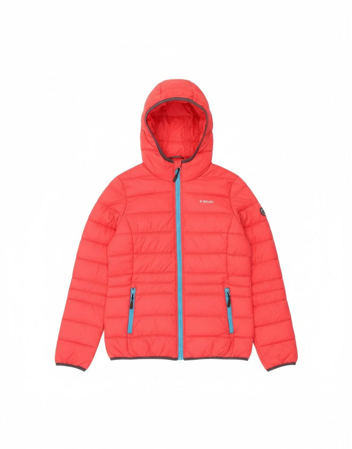 Damska ocieplana kurtka z kapturem Brugi UK 14, średni czerwony poliamid