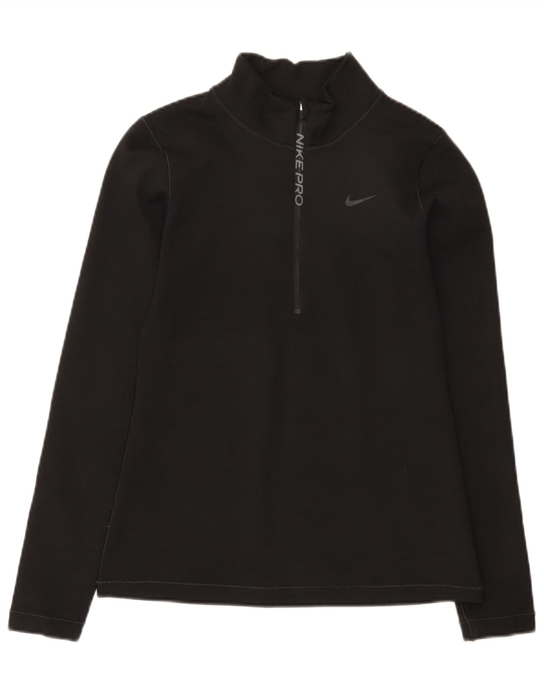 Męski dres Nike Dri Fit z zamkiem błyskawicznym na szyi, mały czarny poliester