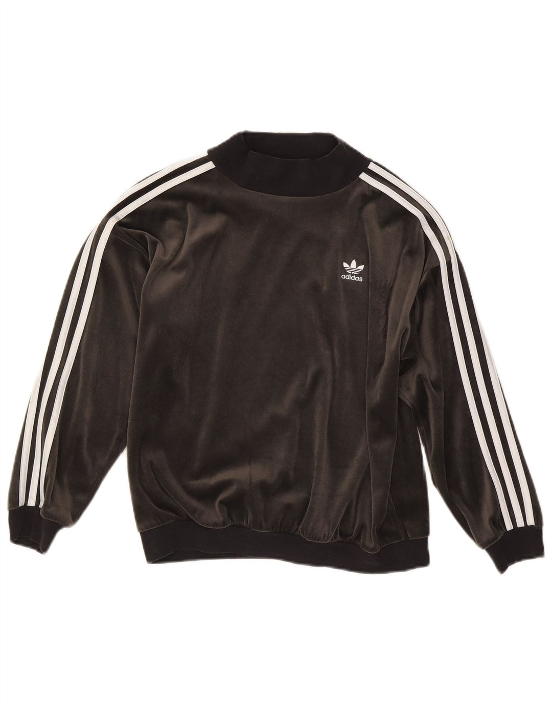 Bluza dziewczęca Adidas welurowa bluza 11-12 lat szary poliester