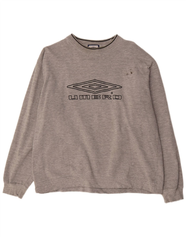 Męska bluza z grafiką Umbro XL, szara, nakrapiana bawełna