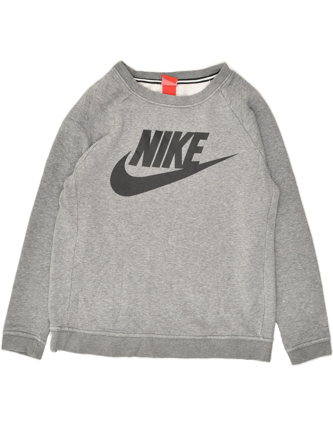 NIKE Mens Graphic Sweatshirt Jumper Small Grey Cotton Vintage Nike and Second-Hand Nike from Messina Hembry 