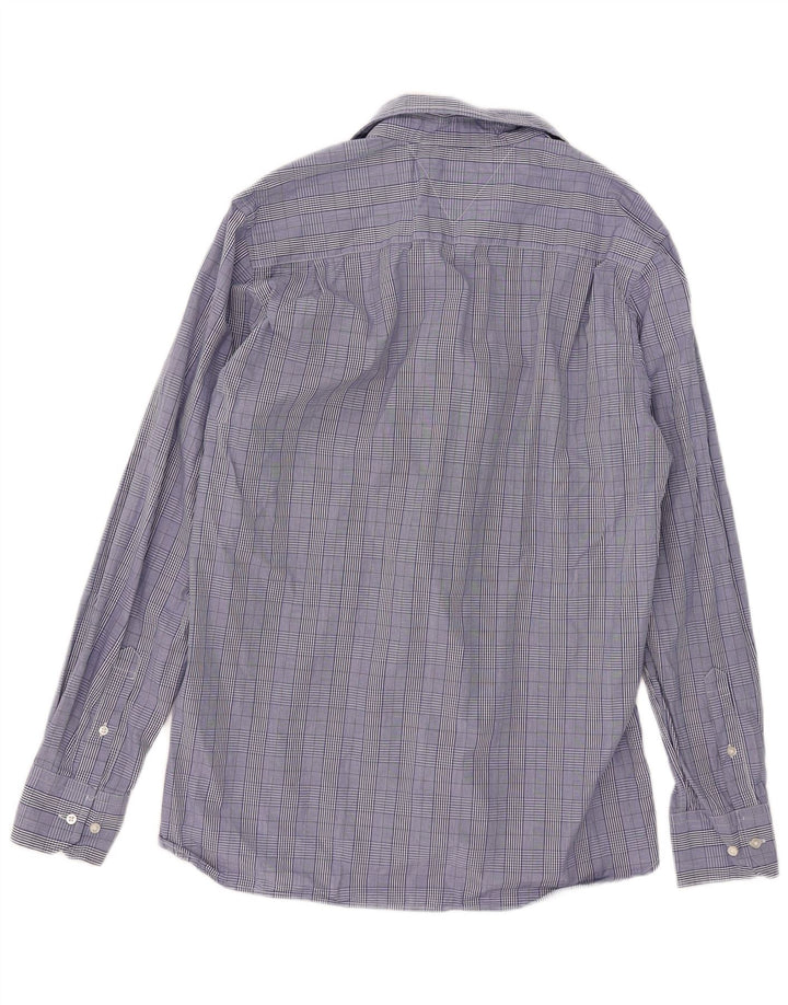 Koszula męska Tommy Hilfiger o dopasowanym kroju, rozmiar 15 1/2 16, średnia niebieska kratka