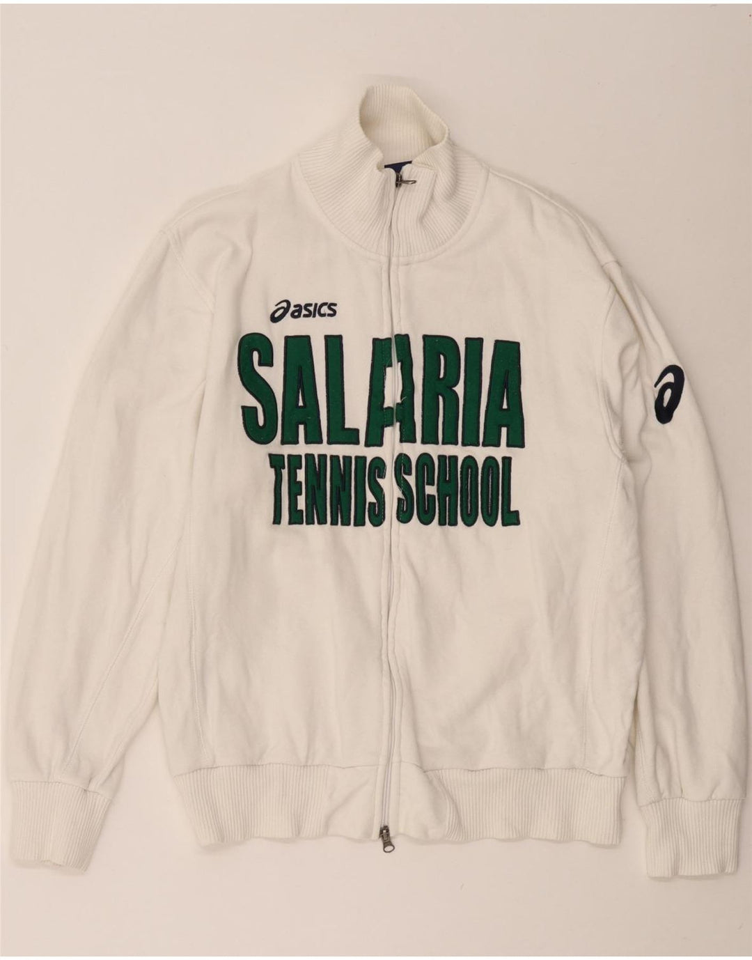 Męska bluza dresowa ASICS z grafiką XL, biała, bawełniana