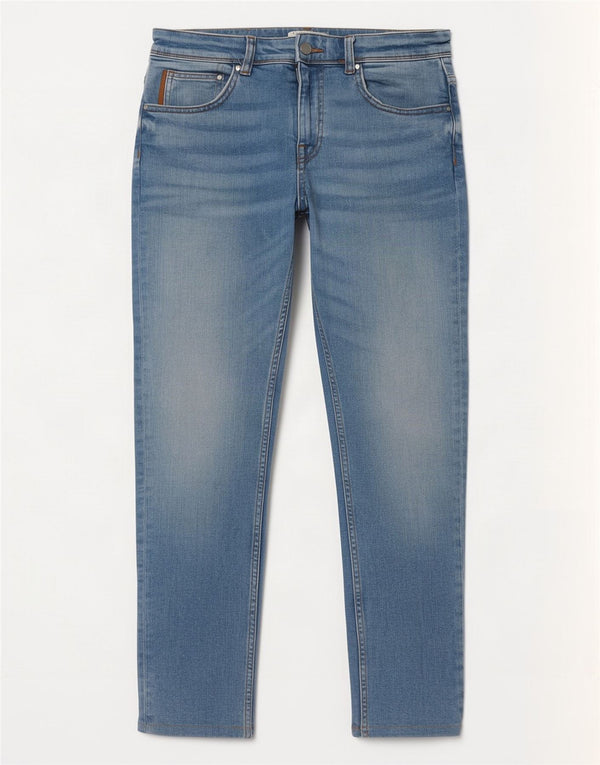 Męskie jeansy slim fit Zara EU 42 Large W32 L30 Niebieskie bawełniane