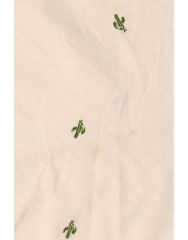 Damski sweter Marks & Spencer z abstrakcyjnym wzorem, UK 16, duży, biały