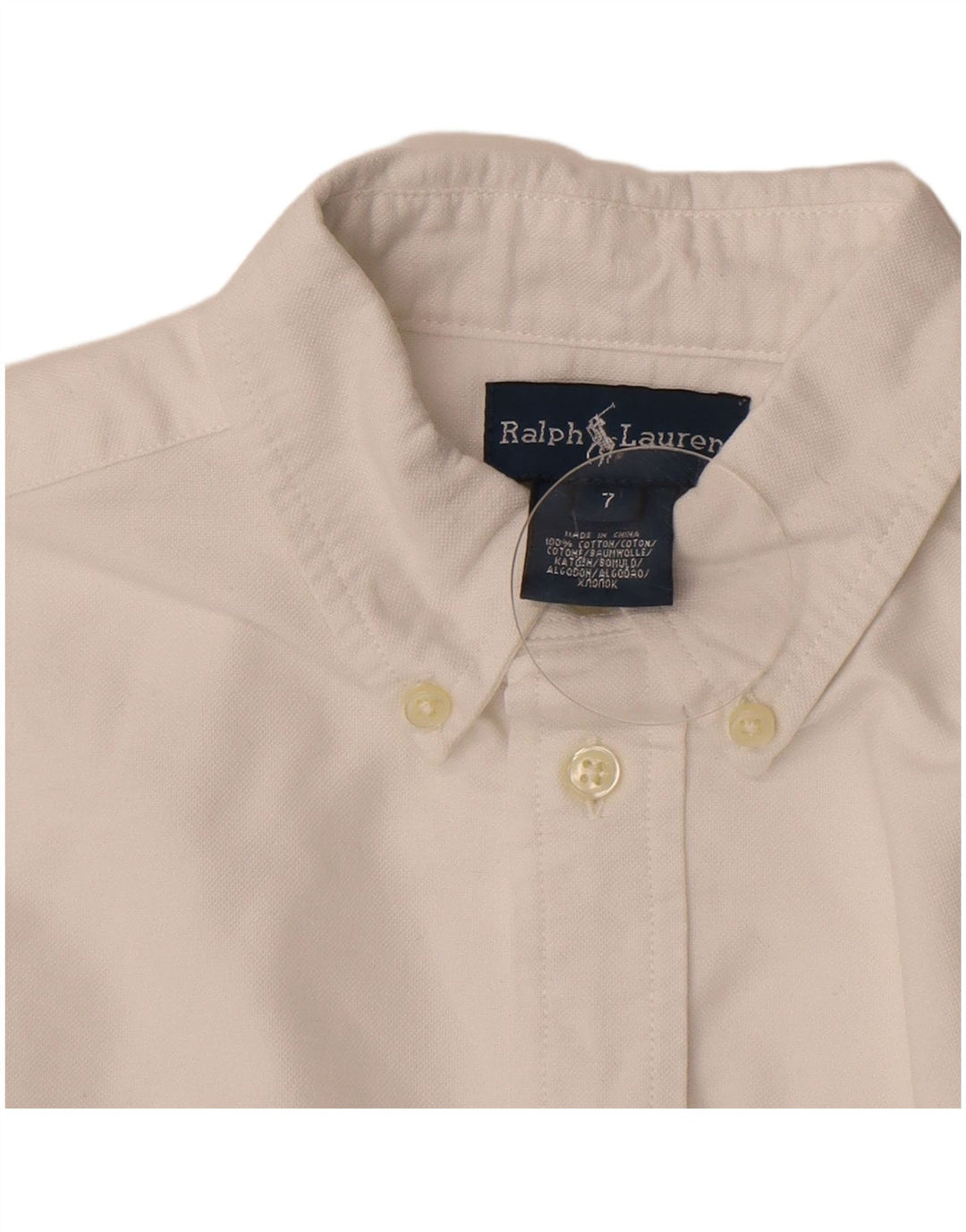 Koszula chłopięca Ralph Lauren 6-7 lat, biała, bawełniana