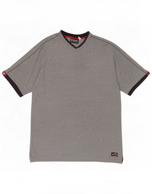 T-shirt męski Lotto, duży, szary, bawełniany