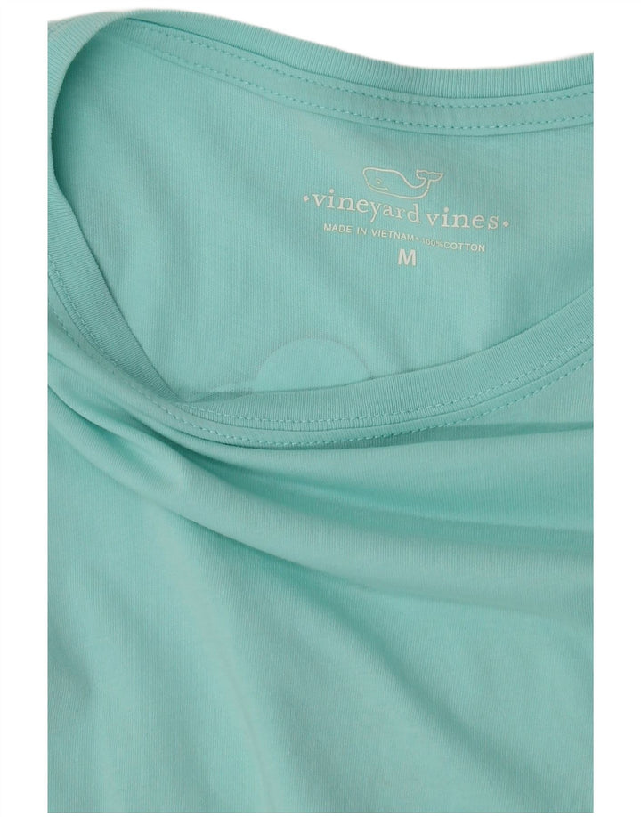 Damski top graficzny Vineyard Vines z długim rękawem, UK 14, średni niebieski, bawełniany