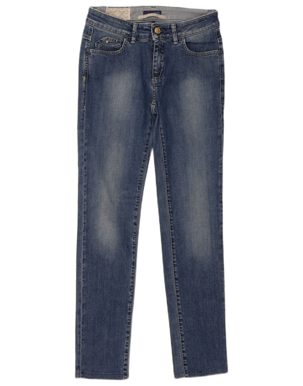 Damskie jeansy skinny TRUSSARDI W28 L29 niebieskie