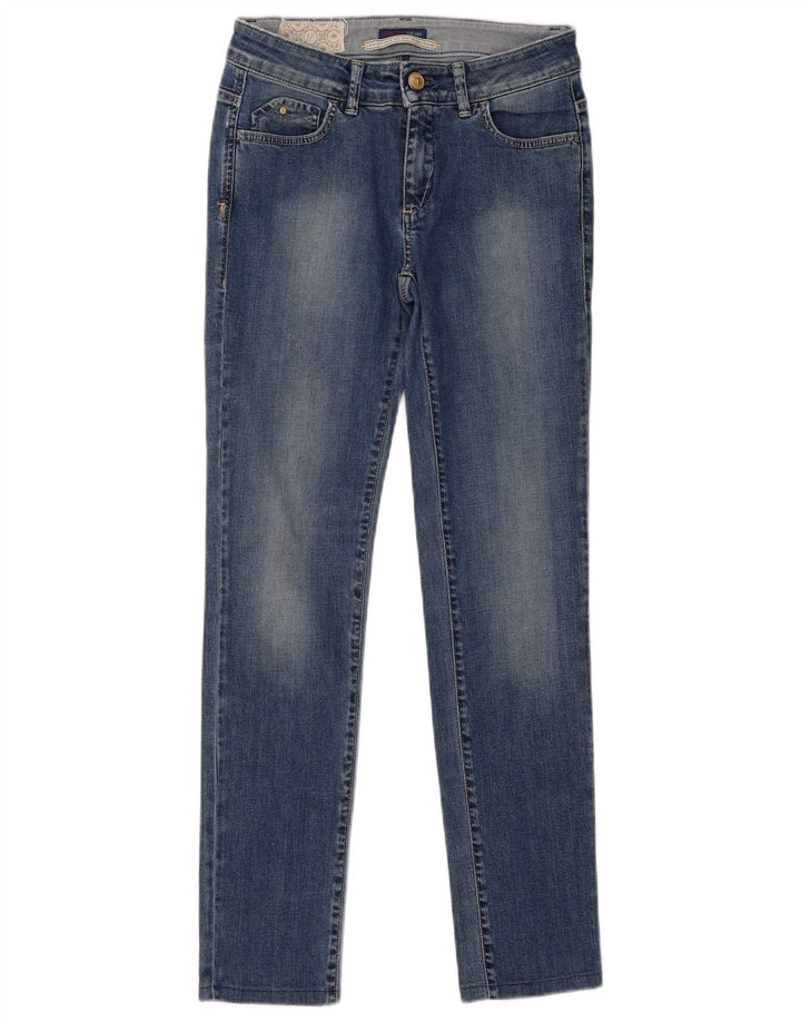 Damskie jeansy skinny TRUSSARDI W28 L29 niebieskie