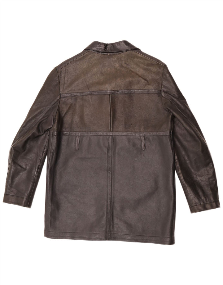 Vintage męska kurtka skórzana UK 36 Small Brown