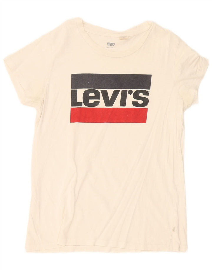 Damska koszulka z grafiką Levi's Top UK 12 Medium White