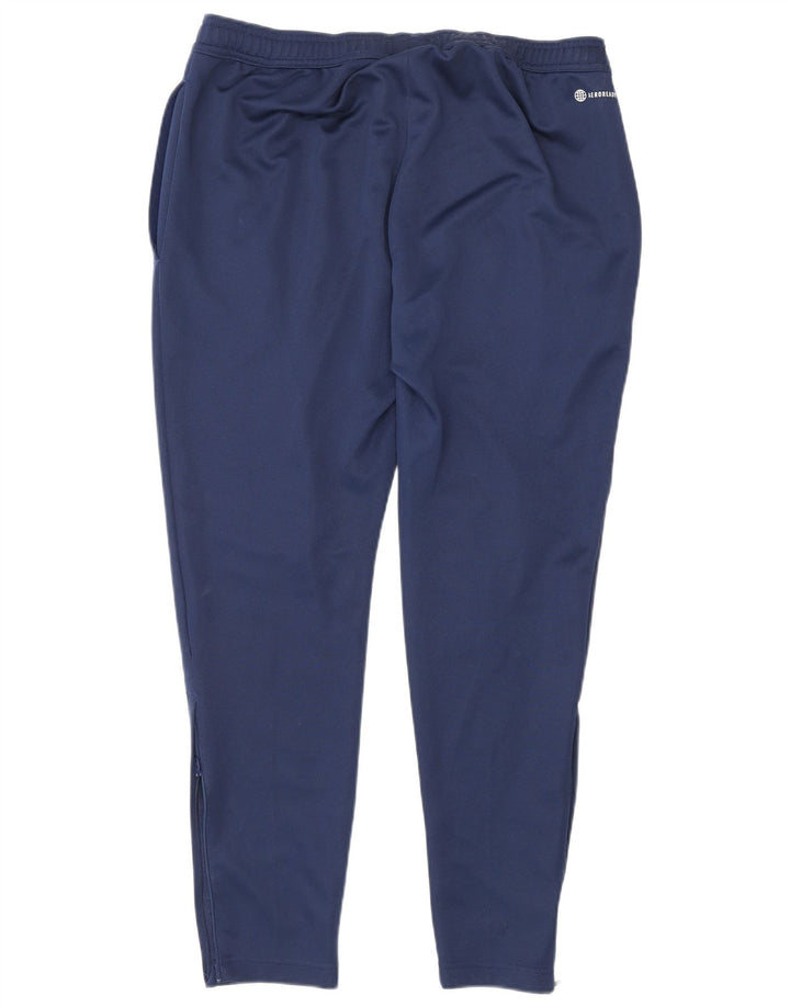 Męskie spodnie dresowe Adidas Aeroready, duże, granatowe, z poliestru