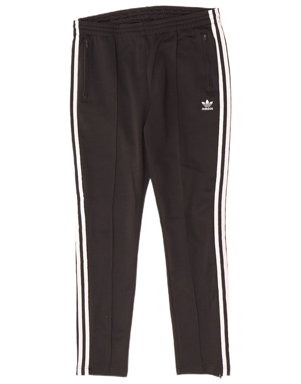 Damskie spodnie dresowe Adidas UK 16, duże, czarne, bawełniane sportowe
