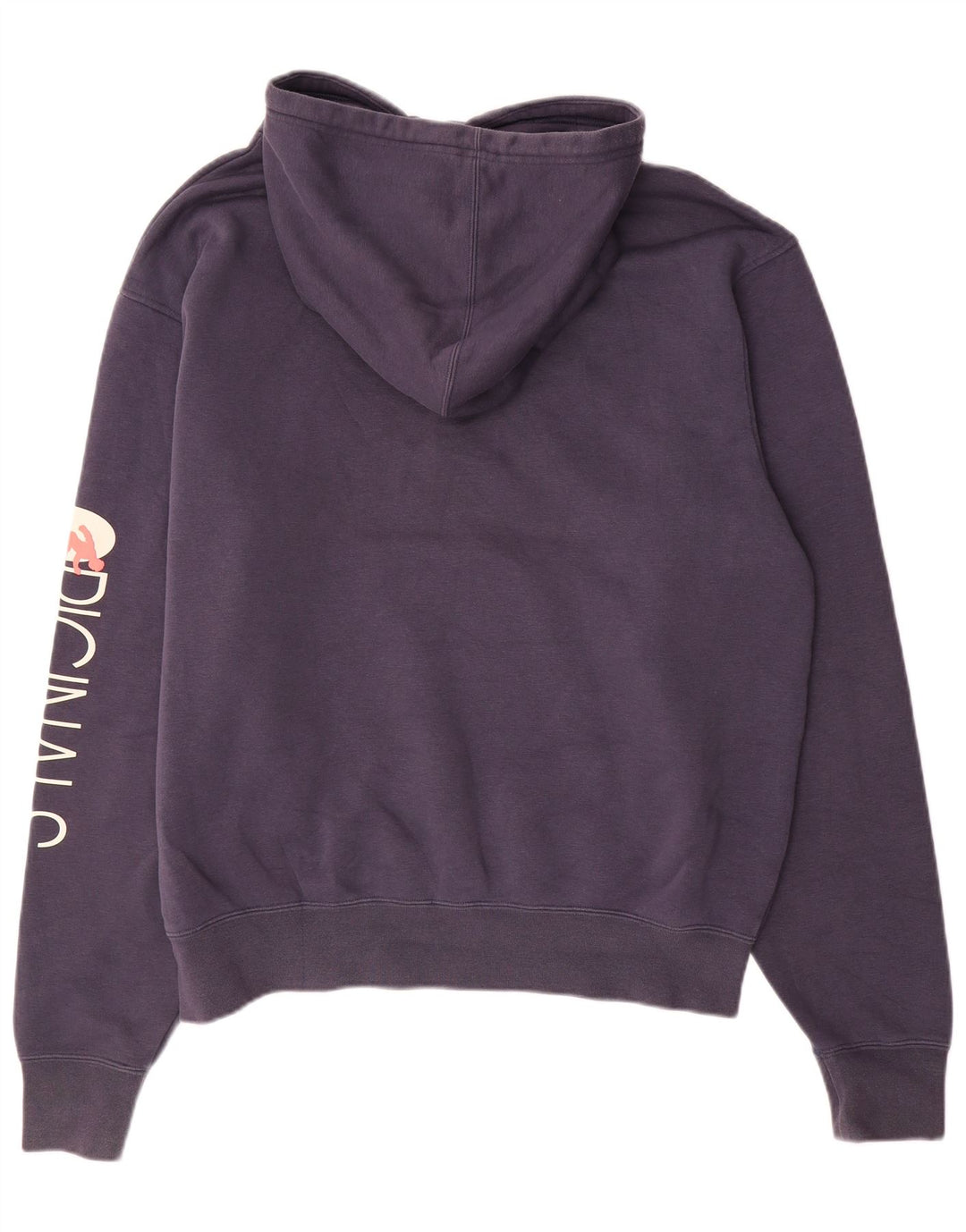 Męski sweter z kapturem ADIDAS z grafiką, duży, granatowy, bawełniany