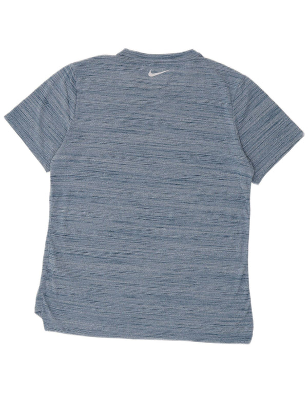 Męski T-shirt Nike Dri Fit, duży, niebieski, nakrapiany poliester