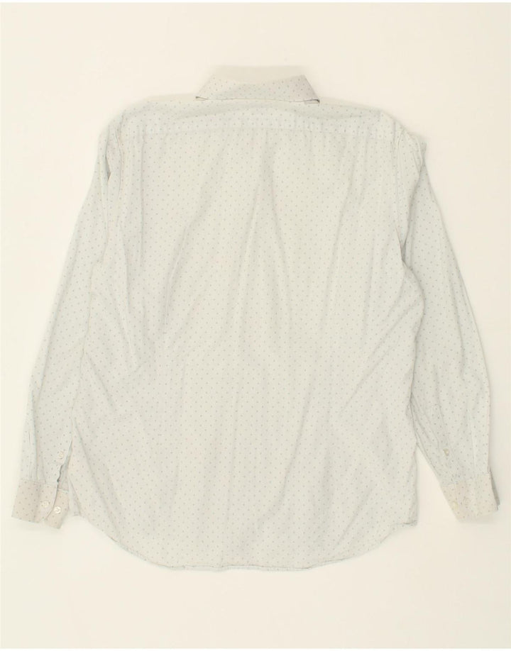 CALVIN KLEIN Mens Fitted Shirt Size 16 1/2 Large White Check Cotton Vintage Calvin Klein and Second-Hand Calvin Klein from Messina Hembry 