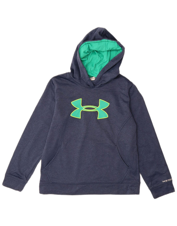 UNDER ARMOUR Dziewczęcy luźny sweter z kapturem 11-12 lat, duży, granatowy