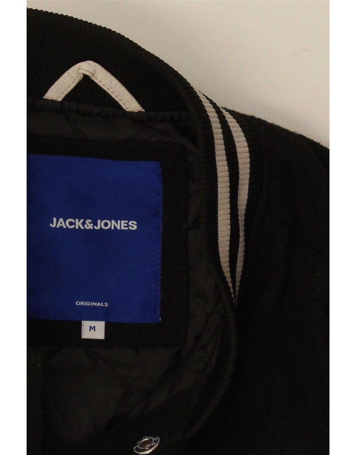 Męska kurtka graficzna Jack & Jones Varsity UK 38 w kolorze średniej czerni