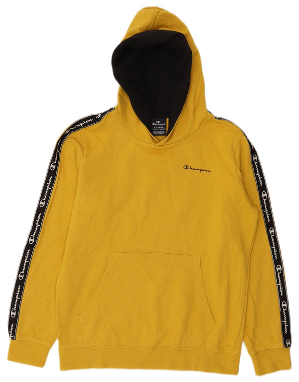 Chłopięcy sweter z kapturem Champion Graphic 13-14 lat XL, żółty, blok kolorów