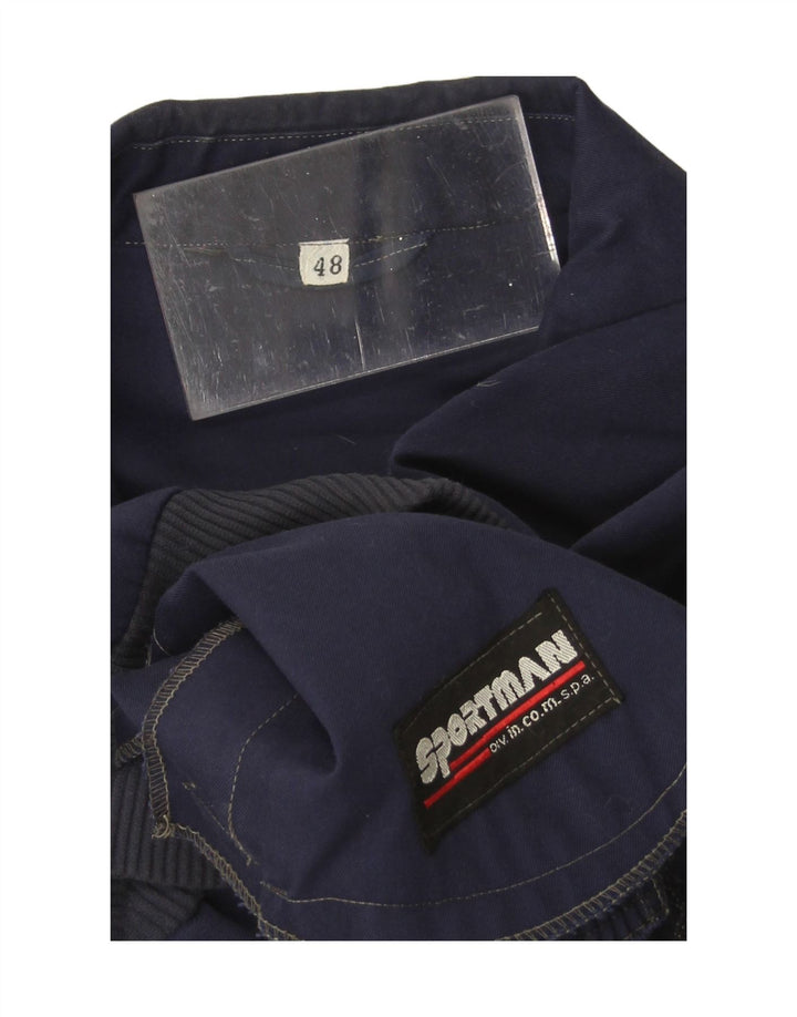 SPORTMAN Womens Bomber Jacket IT 48 XL Navy Blue Vintage Sportman and Second-Hand Sportman from Messina Hembry 
