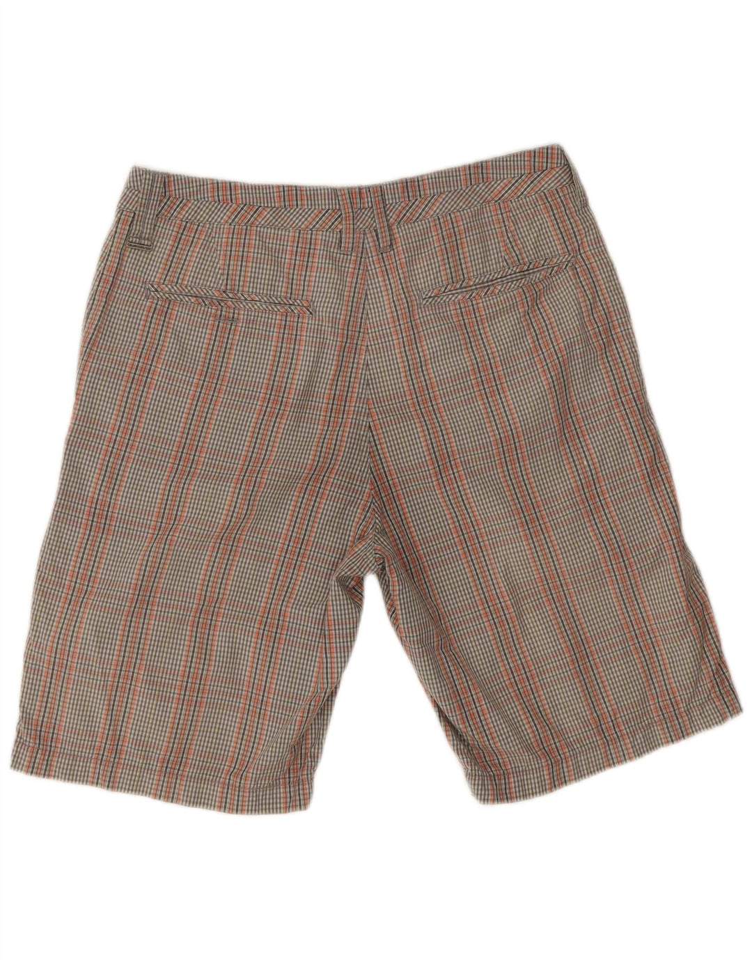 Męskie spodenki chino Quiksilver W32, średnia, wielokolorowa bawełniana krata