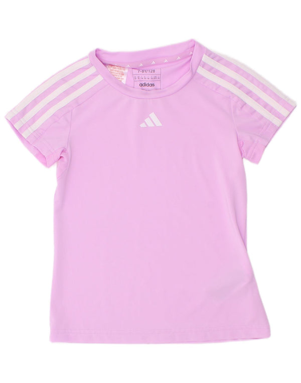 Koszulka Adidas Dziewczęca Aeroready Top 7-8 lat Fioletowy Poliester