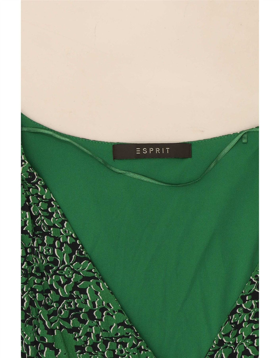 Damska sukienka bez rękawów Esprit z abstrakcyjnym wzorem UK 10 Small Green