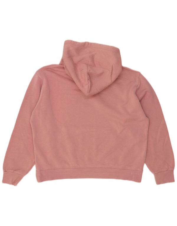 Damski sweter oversize z kapturem Converse UK 14, średni różowy, bawełniany