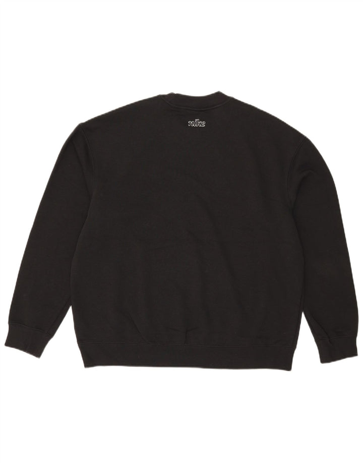 Męska bluza z grafiką Nike Dri Fit, mała, czarna, bawełniana