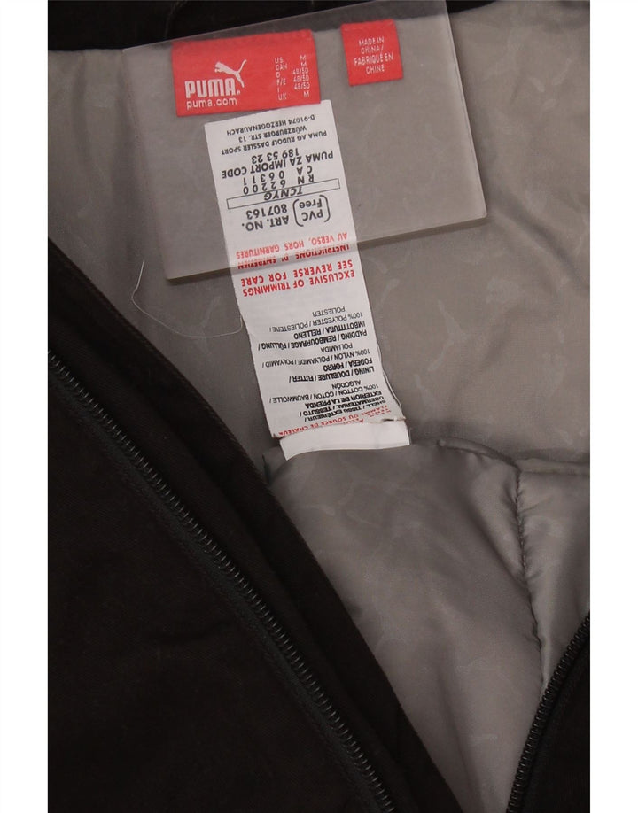 Męska kurtka bomberka PUMA UK 38, średnia czarna, bawełniana