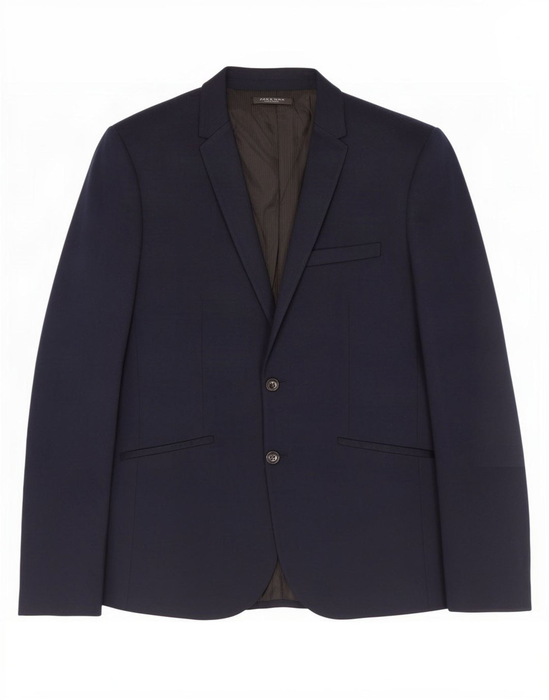Zara Męska marynarka zapinana na 2 guziki UK 42 XL, granatowa, bawełniana
