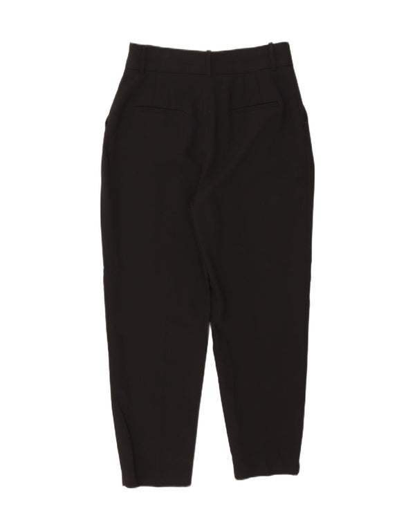 Damskie zwężane spodnie chino Zara, duże W30 L27, czarny poliester