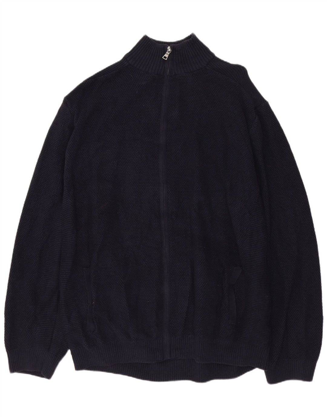 MARKS & SPENCER Męski sweter kardigan 2XL Granatowy, bawełniany