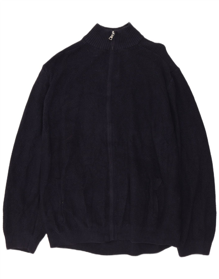 MARKS & SPENCER Męski sweter kardigan 2XL Granatowy, bawełniany