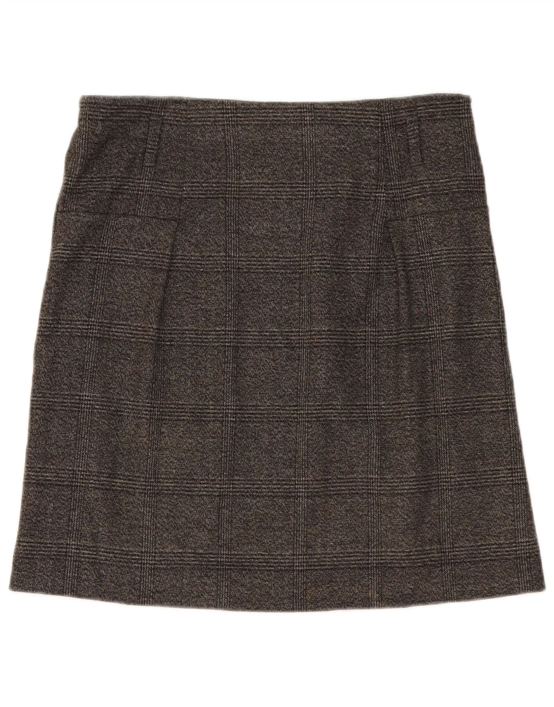 Spódnica damska Zara, średnia, W28, szara, poliestrowa krata