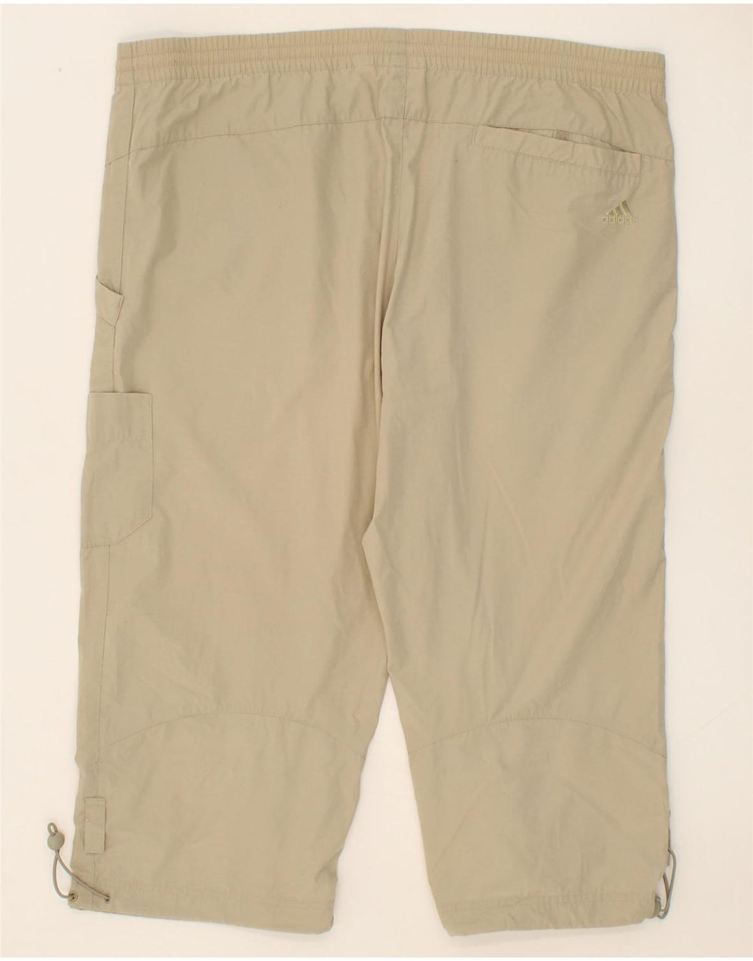 ADIDAS Mens Bermuda Sport Shorts Medium  Beige Polyester Vintage Adidas and Second-Hand Adidas from Messina Hembry 