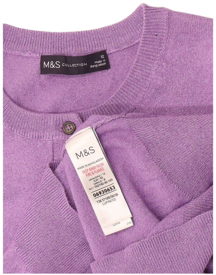 Sweter damski Marks & Spencer UK 12, średni fiolet, wiskoza