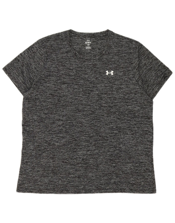 Męski t-shirt Under Armour XL, szary, nakrapiany poliester