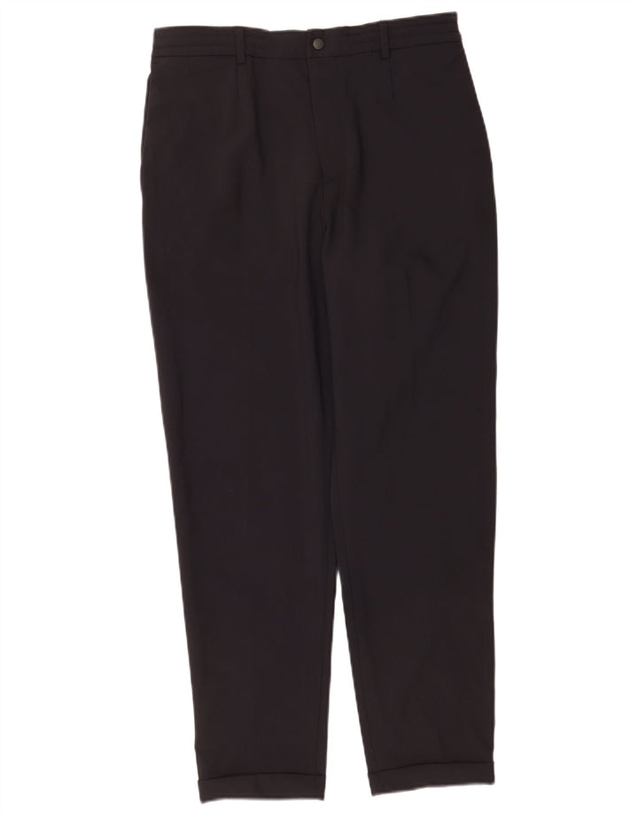Damskie proste spodnie chino Zara, średnie W31 L28, czarne
