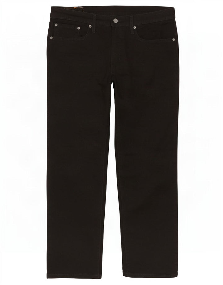 Męskie dżinsy Levi's 514 Straight W34 L26 Czarna bawełna