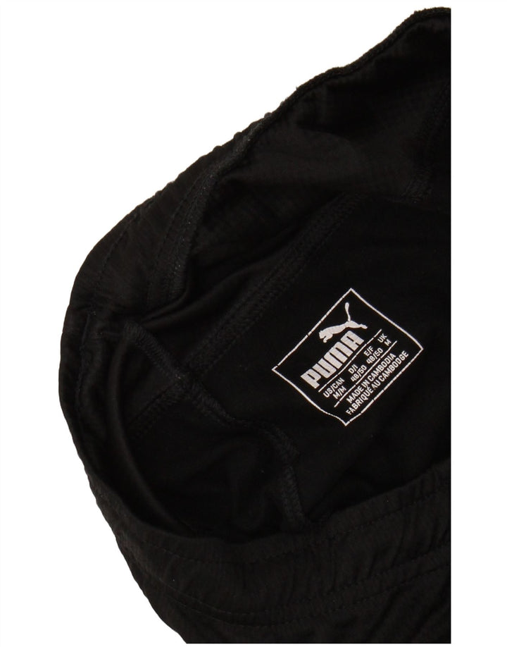 Męskie spodnie dresowe PUMA z grafiką, średnio czarne