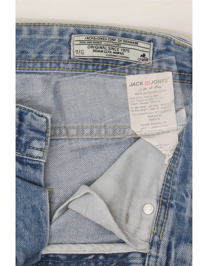 Męskie proste dżinsy Jack & Jones W28 L34 Niebieskie