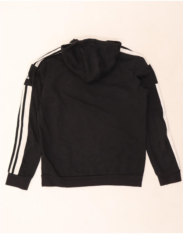 Męska bluza z kapturem Adidas Graphic, średnia czarna, bawełniana z blokami kolorów