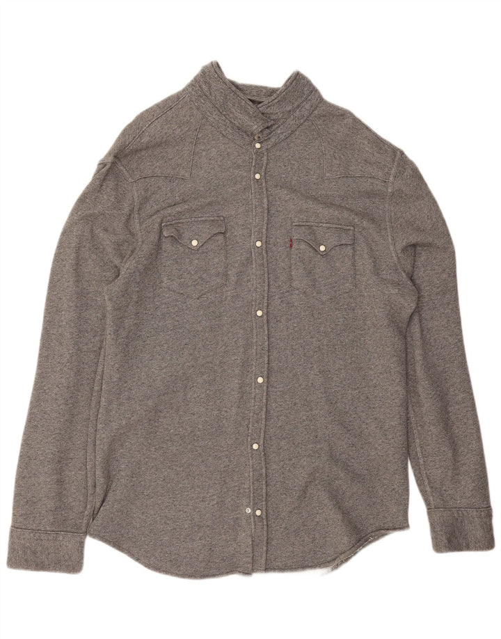 Męska koszula flanelowa Levi's 2XL, szara bawełna