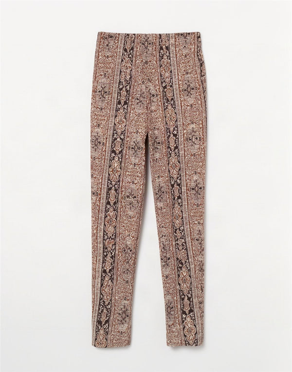 Oktavia Damskie spodnie codzienne UK 12 Medium W26 L30 Wielobarwny paisley