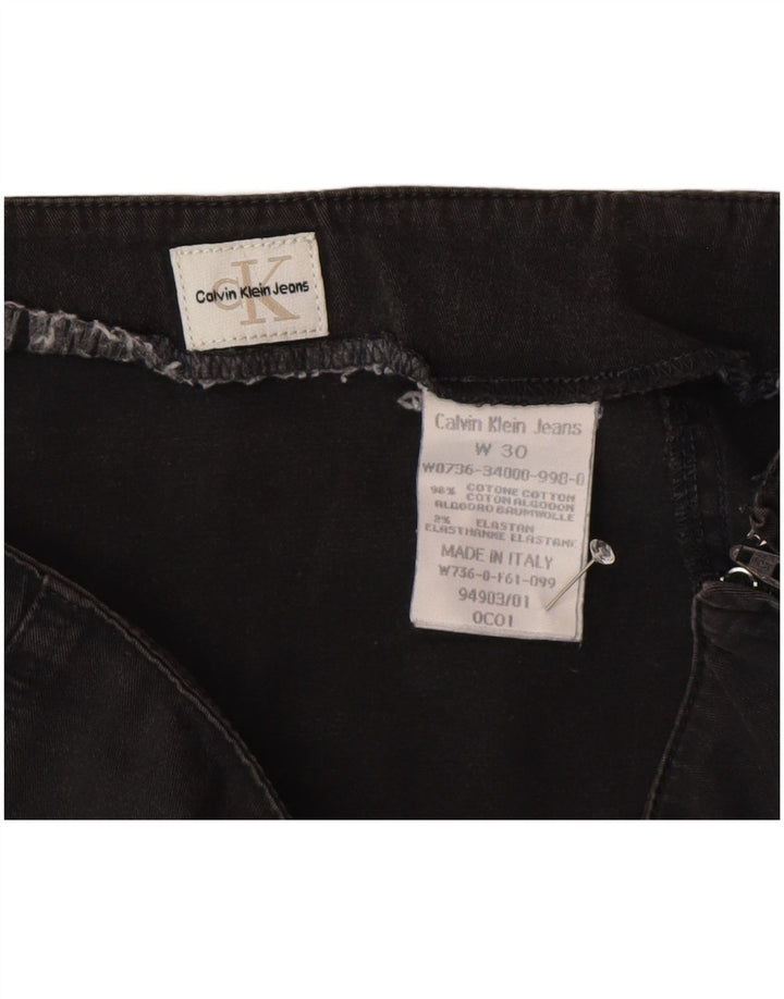 Damska spódnica mini Calvin Klein W30 Średnioszara bawełna